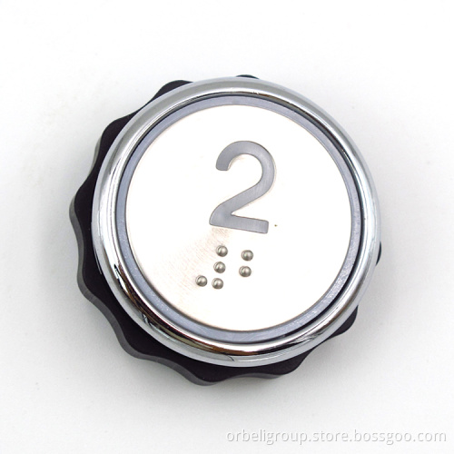 Elevator Push Button BR38A with White or Blue Light - Elevator Parts